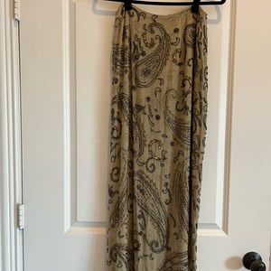 Peter Nygard Vintage Inspired Midi Skirt 100% silk